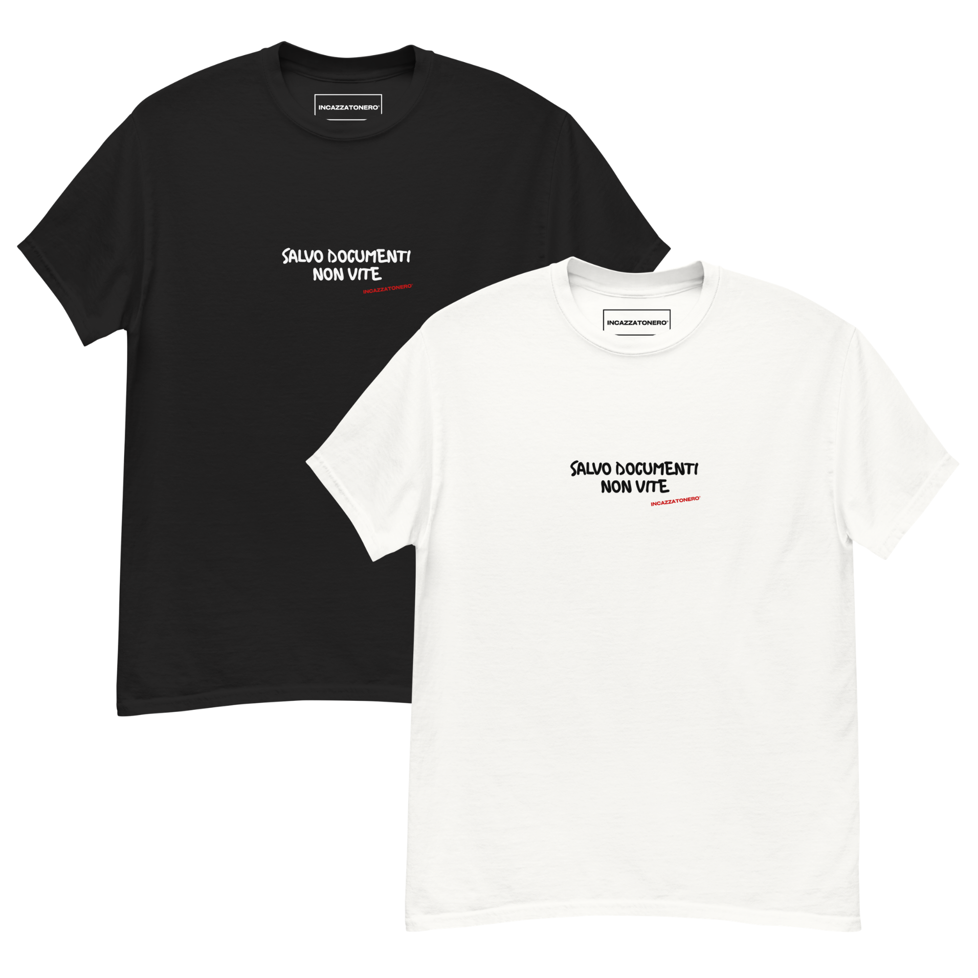 T-Shirt Salvo Documenti, Non Vite