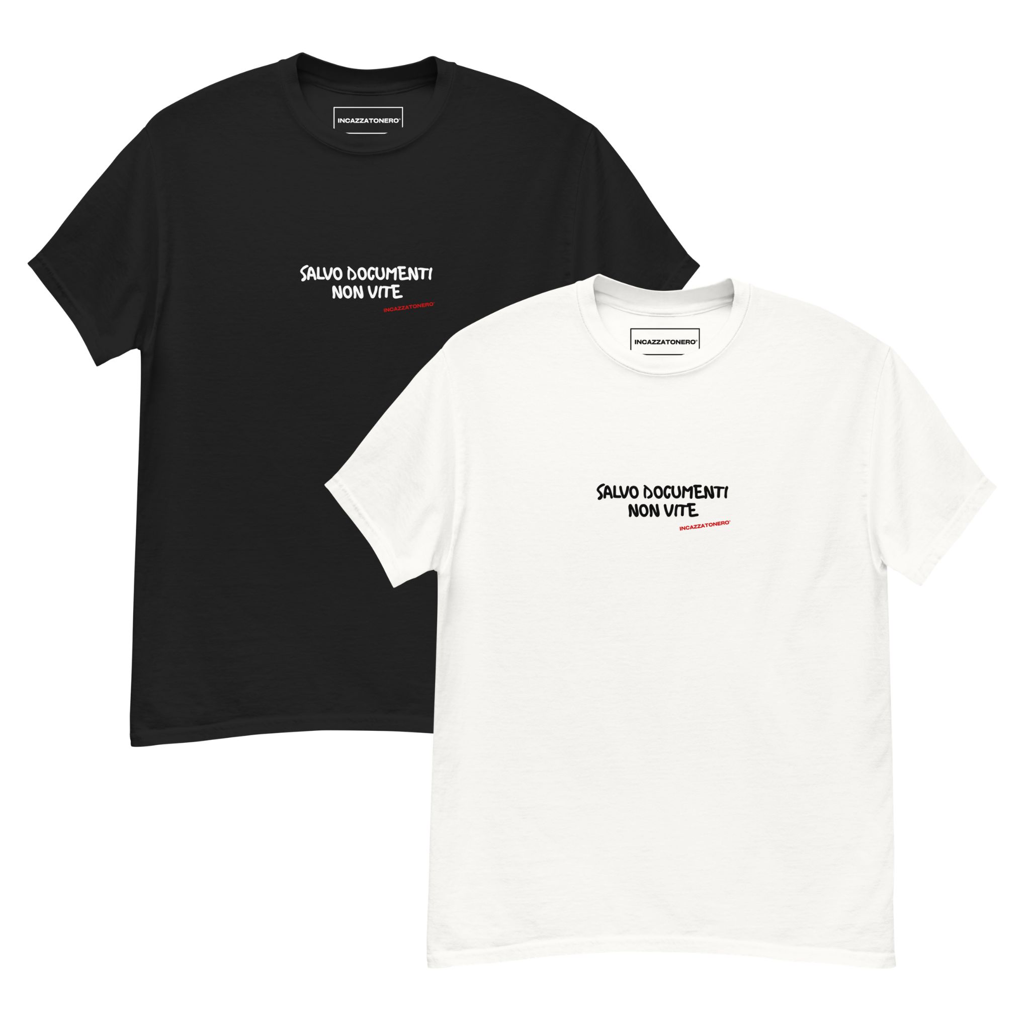 T-Shirt Salvo Documenti, Non Vite