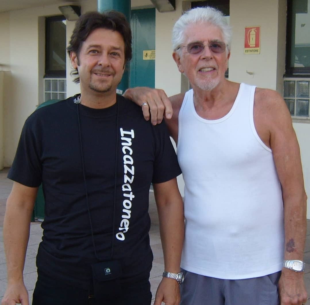Tony con John Mayall all'Idroscalo di Milano, 9 luglio 2008